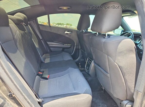 2C3CDXBG6LH158240 2020 DODGE CHARGER Black Rear seats view