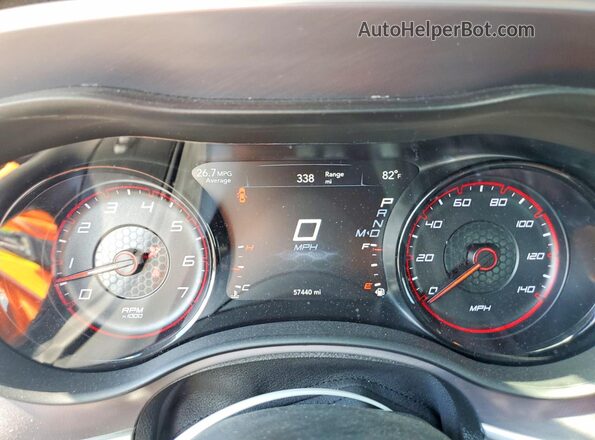 2C3CDXBG6LH190282 2020 DODGE CHARGER Черный Вид щитка приборов