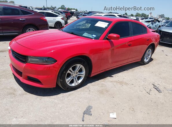 2C3CDXBG6LH215858 2020 DODGE CHARGER Red Vista tres cuartos delantera izquierda
