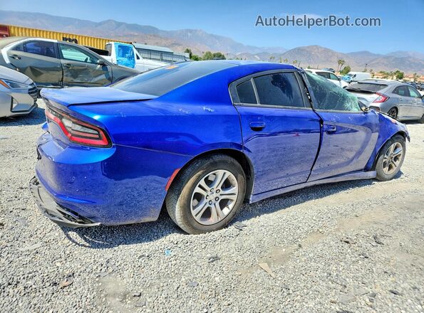 2C3CDXBG6MH624797 2021 DODGE CHARGER Blue Հետևի աջ