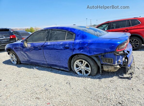 2C3CDXBG6MH624797 2021 DODGE CHARGER Blue Հետևի ձախ