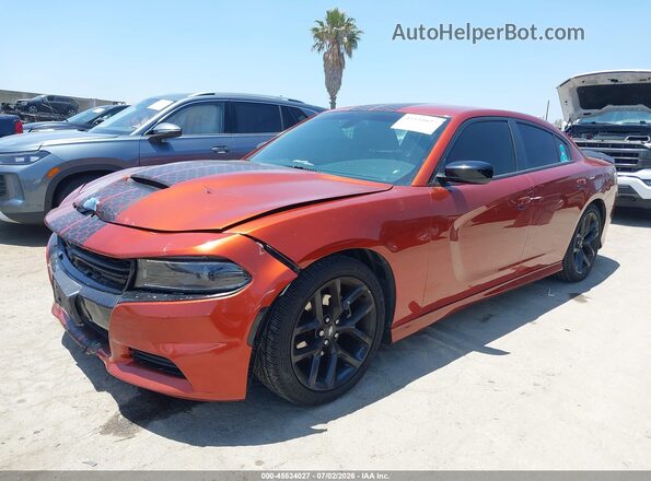 2C3CDXBG6MH652275 2021 DODGE CHARGER Orange Front left