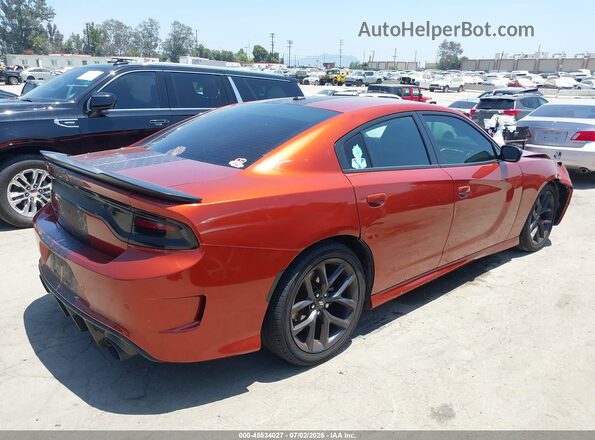 2C3CDXBG6MH652275 2021 DODGE CHARGER Orange Rear right