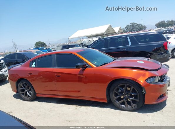 2C3CDXBG6MH652275 2021 DODGE CHARGER Orange Rear interior view