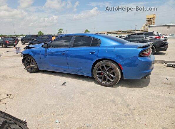 2C3CDXBG6MH659954 2021 DODGE CHARGER Blue Задня ліва чверть