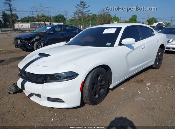 2C3CDXBG6NH255795 2022 DODGE CHARGER White Vista tres cuartos delantera izquierda