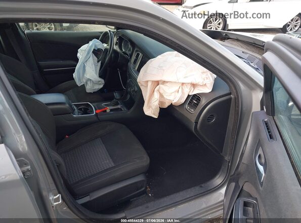 2C3CDXBG6PH587884 2023 DODGE CHARGER Gray Widok wnętrza z przodu