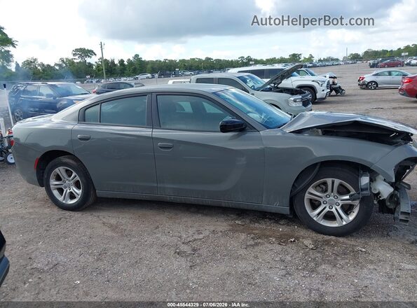 2C3CDXBG6PH587884 2023 DODGE CHARGER Gray Widok wnętrza z tyłu