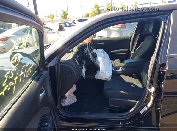 2C3CDXBG7GH242315 2016 DODGE CHARGER Black Front interior view
