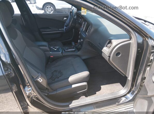 2C3CDXBG7JH244430 2018 DODGE CHARGER Black Вид салону спереду