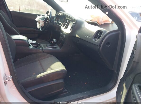 2C3CDXBG7KH703991 2019 DODGE CHARGER White Widok wnętrza z przodu