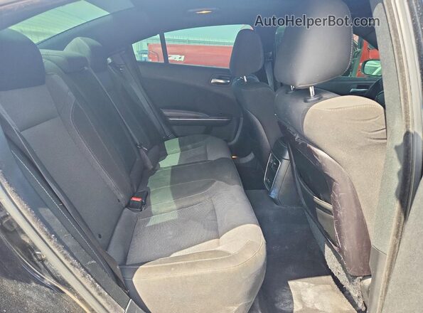2C3CDXBG7KH713145 2019 DODGE CHARGER Black Vista de los asientos traseros