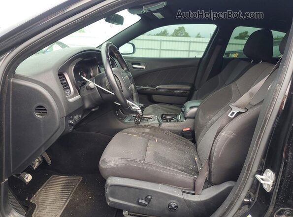 2C3CDXBG7KH716482 2019 DODGE CHARGER Black Widok wnętrza z przodu