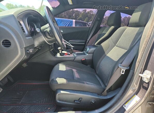 2C3CDXBG7KH720449 2019 DODGE CHARGER Угольный Вид салона спереди