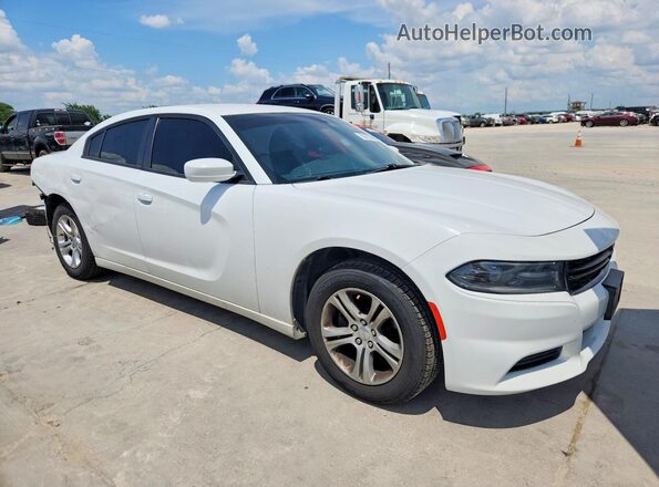 2C3CDXBG7KH760238 2019 DODGE CHARGER Белый Передняя правая четверть