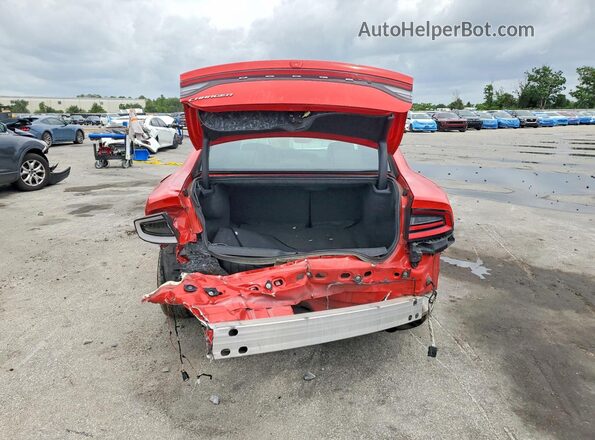 2C3CDXBG7LH100833 2020 DODGE CHARGER Red Вид ззаду