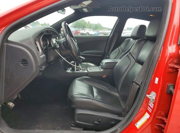 2C3CDXBG7LH100833 2020 DODGE CHARGER Red Вид салону спереду