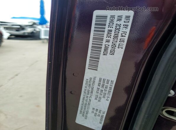 2C3CDXBG7LH241529 2020 DODGE CHARGER Фиолетовый Вид подкапотного пространства
