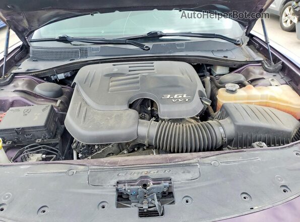 2C3CDXBG7LH241529 2020 DODGE CHARGER Фиолетовый Вид задней части салона