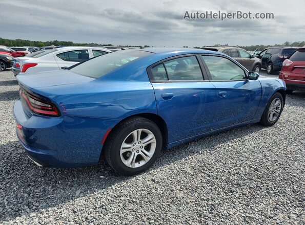 2C3CDXBG7MH580907 2021 DODGE CHARGER Blue Հետևի աջ