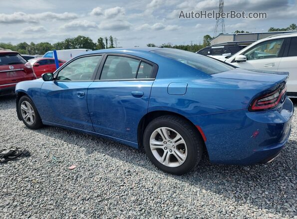 2C3CDXBG7MH580907 2021 DODGE CHARGER Blue Հետևի ձախ