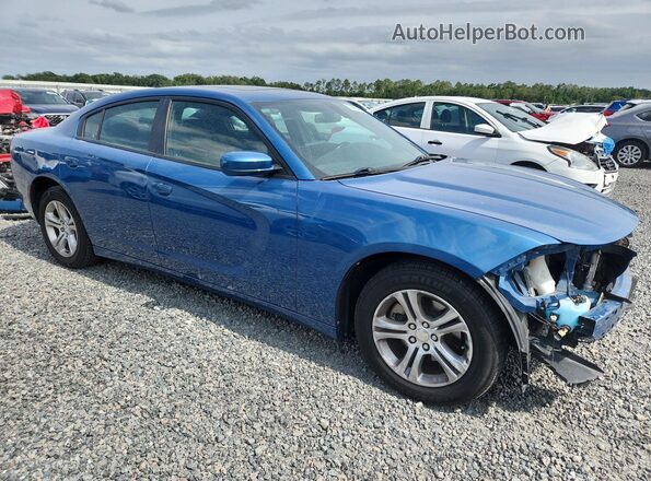 2C3CDXBG7MH580907 2021 DODGE CHARGER Blue Առջևի աջ