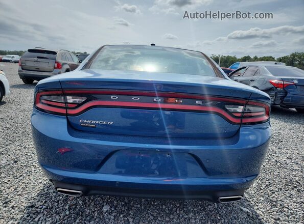 2C3CDXBG7MH580907 2021 DODGE CHARGER Blue Հետևի տեսք
