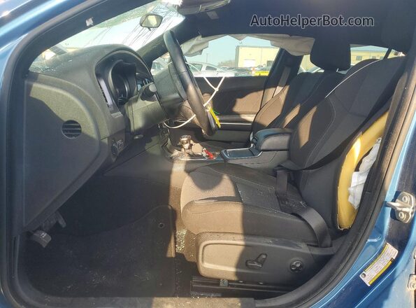 2C3CDXBG7MH616983 2021 DODGE CHARGER Blue Vista interior delantera