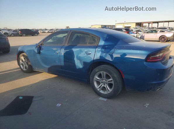 2C3CDXBG7MH616983 2021 DODGE CHARGER Blue Trasero izquierdo
