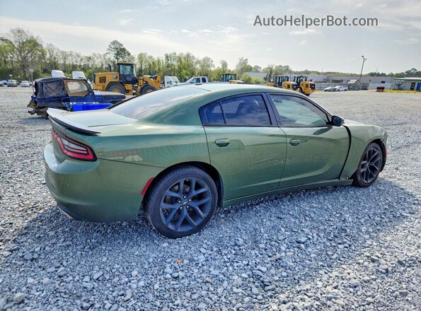 2C3CDXBG7NH129901 2022 DODGE CHARGER Зеленый Задняя правая четверть