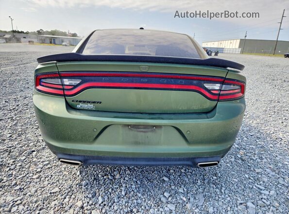 2C3CDXBG7NH129901 2022 DODGE CHARGER Зеленый Вид сзади