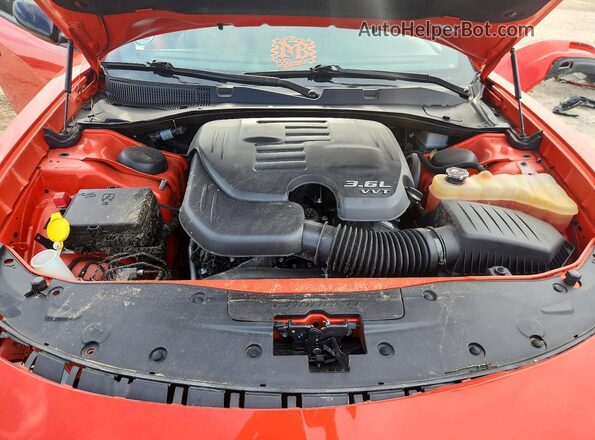 2C3CDXBG7NH166480 2022 DODGE CHARGER Orange Rear interior view