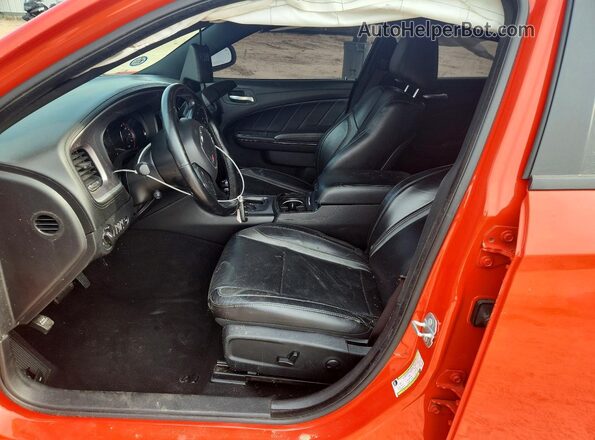 2C3CDXBG7NH166480 2022 DODGE CHARGER Orange Front interior view