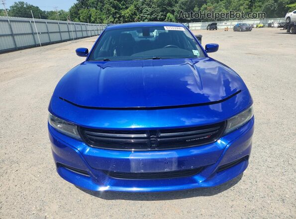2C3CDXBG7NH182789 2022 DODGE CHARGER Blue Front view