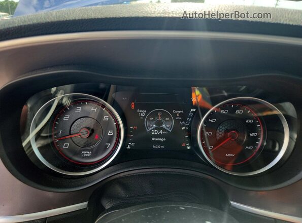 2C3CDXBG7NH182789 2022 DODGE CHARGER Blue Instrument cluster view