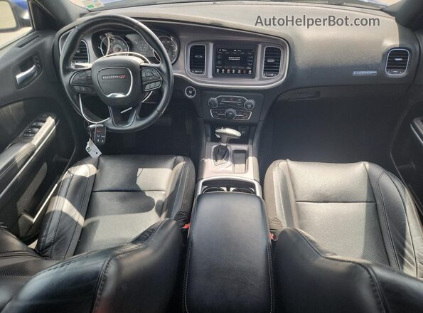 2C3CDXBG7NH182789 2022 DODGE CHARGER Blue Dashboard view