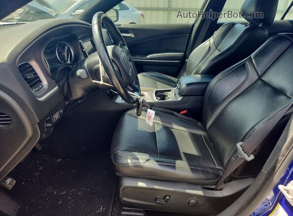 2C3CDXBG7NH182789 2022 DODGE CHARGER Blue Front interior view