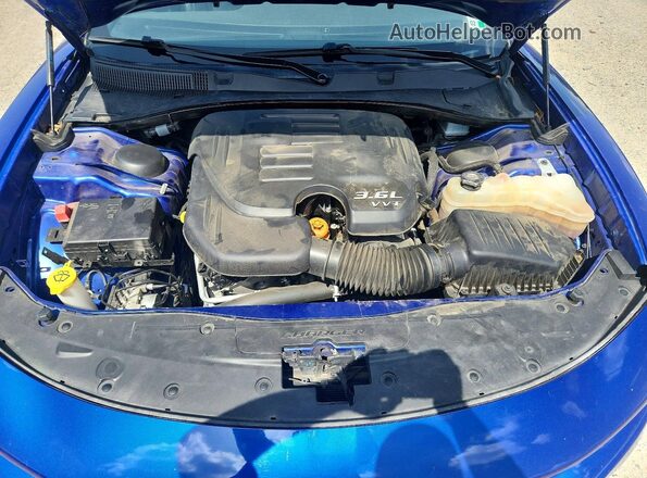 2C3CDXBG7NH182789 2022 DODGE CHARGER Blue Engine compartment view