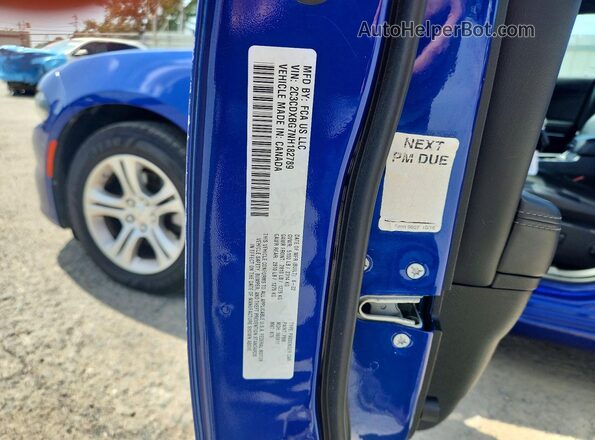 2C3CDXBG7NH182789 2022 DODGE CHARGER Blue 360 interior view