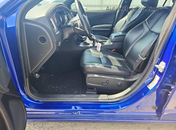 2C3CDXBG7NH182789 2022 DODGE CHARGER Blue Rear seats view