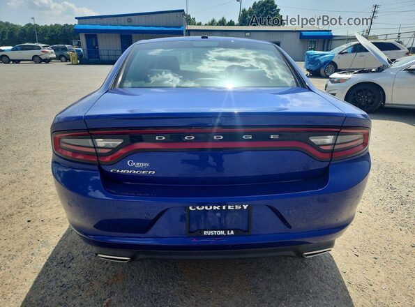 2C3CDXBG7NH182789 2022 DODGE CHARGER Blue Rear view