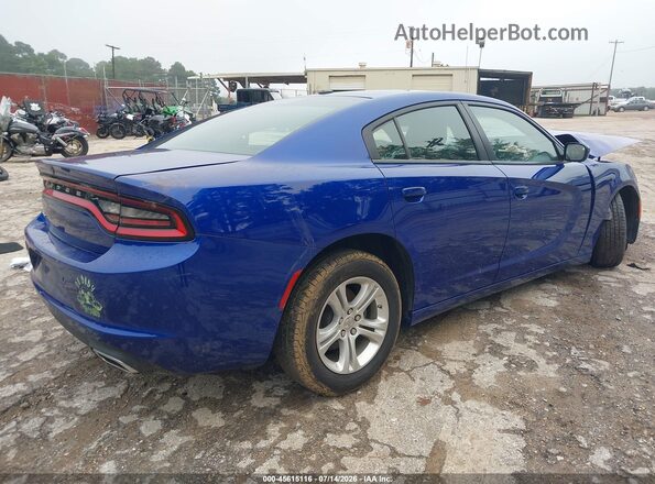 2C3CDXBG7NH231425 2022 DODGE CHARGER Blue Trasero derecho