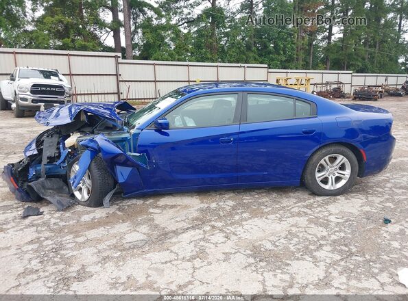 2C3CDXBG7NH231425 2022 DODGE CHARGER Blue Vista interior trasera