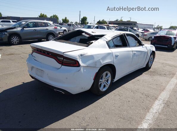 2C3CDXBG7PH506178 2023 DODGE CHARGER Белый Задняя правая четверть