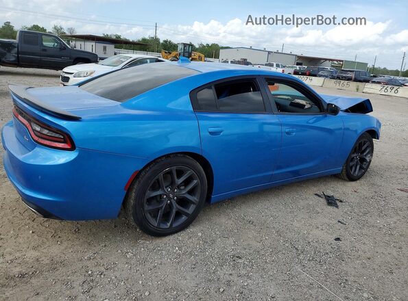 2C3CDXBG7PH579860 2023 DODGE CHARGER Синий Задняя правая четверть