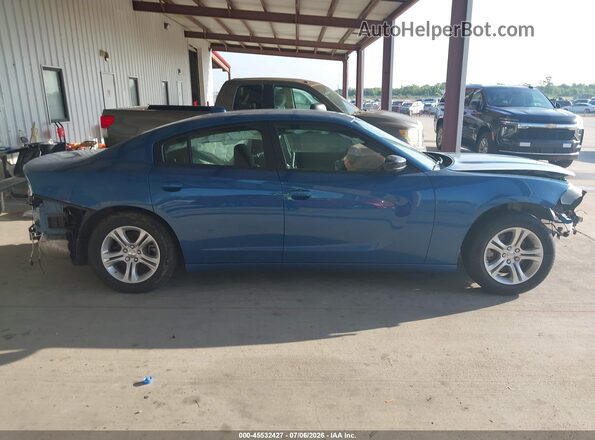 2C3CDXBG7PH656761 2023 DODGE CHARGER Blue Սալոնի հետևի տեսք