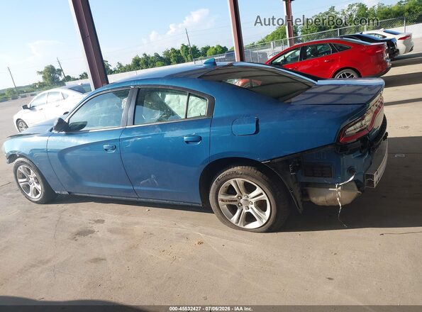 2C3CDXBG7PH656761 2023 DODGE CHARGER Blue Սալոնի 360 աստիճան տեսք