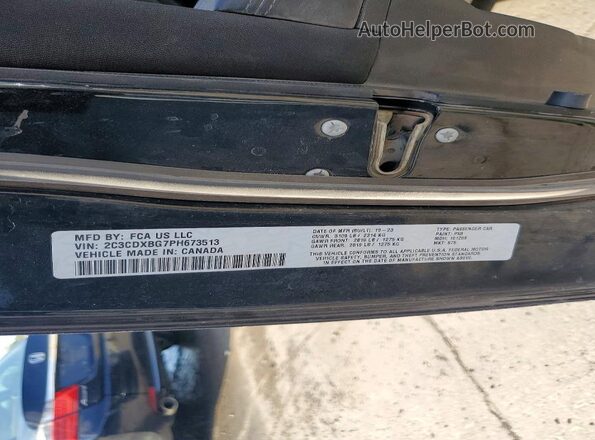 2C3CDXBG7PH673513 2023 DODGE CHARGER Черный Вид наклейки с VIN-кодом