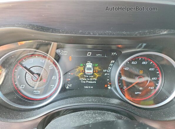 2C3CDXBG8HH537697 2017 DODGE CHARGER White Widok zestawu wskaźników