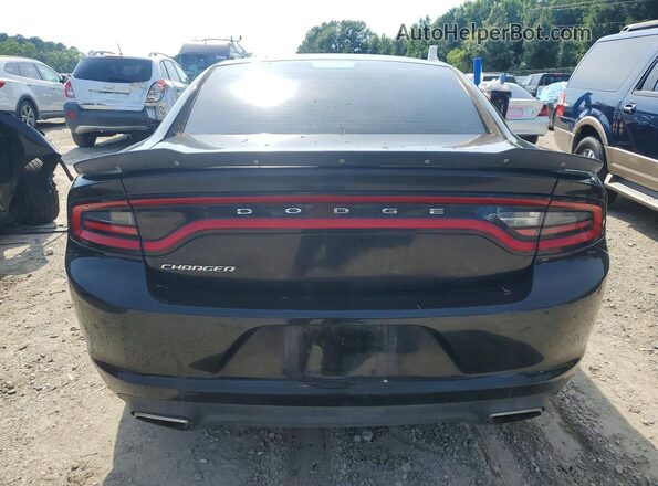2C3CDXBG8HH605383 2017 DODGE CHARGER Black Вид ззаду
